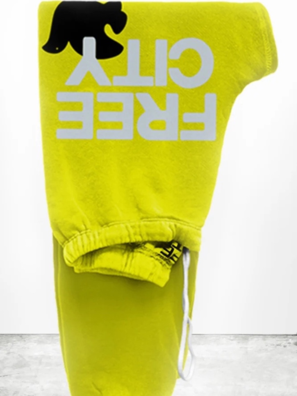 💚 FREECITY Gloyellow Yellow Lime Green Sweatpants – Size XS 💛 Rare - Excellent